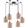 Homelighting SE21-BL-B10-BL6-SH3 Adept Pendant Brown Shade Pendant+ - (77-9026)