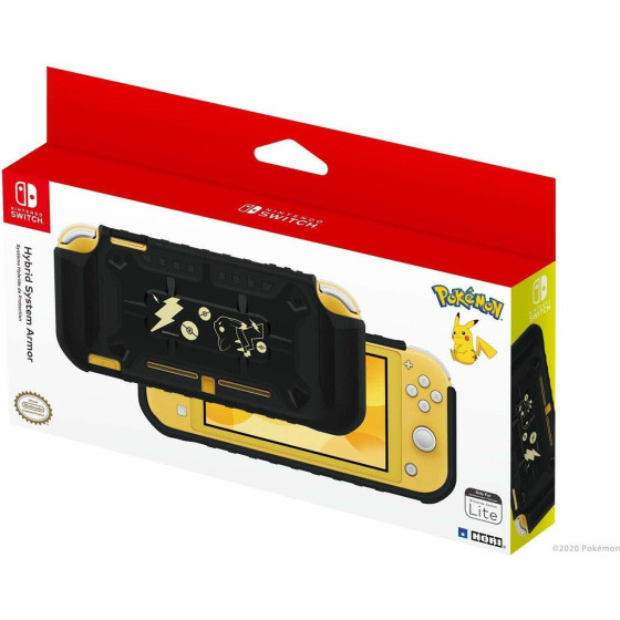 Hori (NS2-077U) Hybrid System Armor (Pikachu Black & GOLD) - For Switch LITE