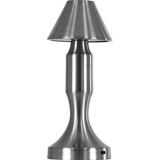 GloboStar Lunna �������� ����������� �������� Led 1.5W 105lm 120� Dc 5V ���������������� �� �������� Li-Ion 1800mAh - �������� ���� �� 3 ��������� �������� Cct 1500K - 4500K - 6000K Dimmable - D9 x 23cm - ����� - (76478)