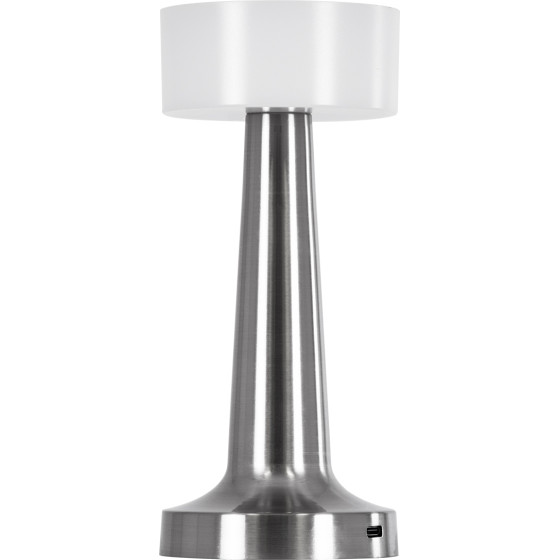 GloboStar Nanna �������� ����������� �������� Led 1.5W 105lm 120� Dc 5V ���������������� �� �������� Li-Ion 1800mAh - �������� ���� �� 3 ��������� �������� Cct 1500K - 4500K - 6000K Dimmable - D9 x 21cm - ����� - (76473)