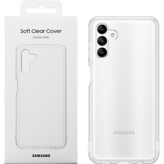 Samsung ���� A04s A047 6.5'' Soft Clear Cover Transparent Packing Or - (EF-QA047TTEGWW)