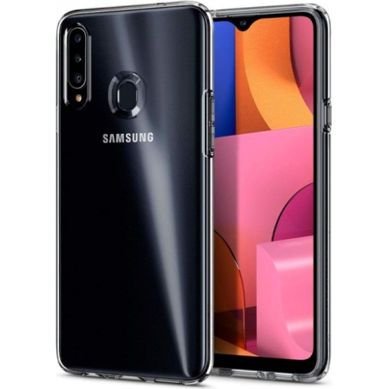Spigen Liquid Crystal Samsung A20s Transparent Backcover - (ACS00562)