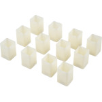 GloboStar Candle ��� 12 x ������������ Realistic ������� �� Led ��� ���������� ������ - ��������� 12 x CR2032 ����� ����� 2700K ���� L3.7 x W3.7 x H5.5cm - (79539)