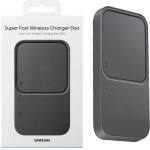 Samsung Wireless Charger Duo 2 In 1 15W Fast Charge Qi Pad - Adapter Black Packing Or - (EP-P5400BBEGEU)