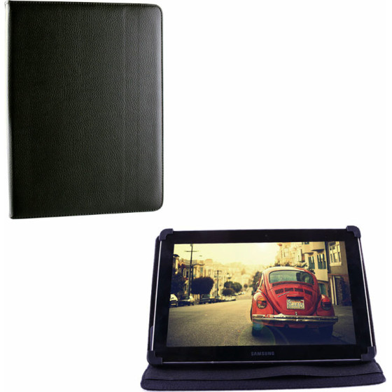 Volte-Tel ���� Tablet 11.2'' - 14.6'' (34,1cm x 24cm) Universal Leather Book Stand BLACK - (5205308315602)