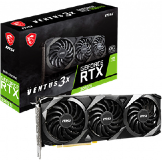 MSI Vga PCI-E Nvidia Gf Rtx 3060 Ti Ventus 3X 8G Oc LHR, 8GB/256BIT, GDDR6, HDMI/3x Display PORT, 2 Slot FANSINK, 3YW. - (Rtx 3060Ti Ventus 3X 8G Oc LHR)