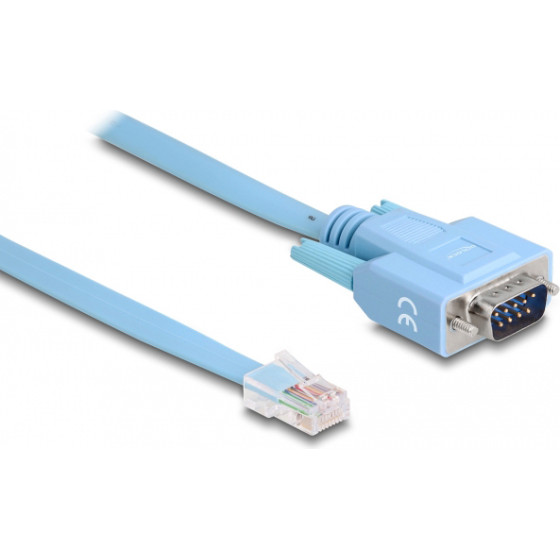 DeLock ������� Serial RS-232 DB9 �� RJ45 1m, ���� - (63353)