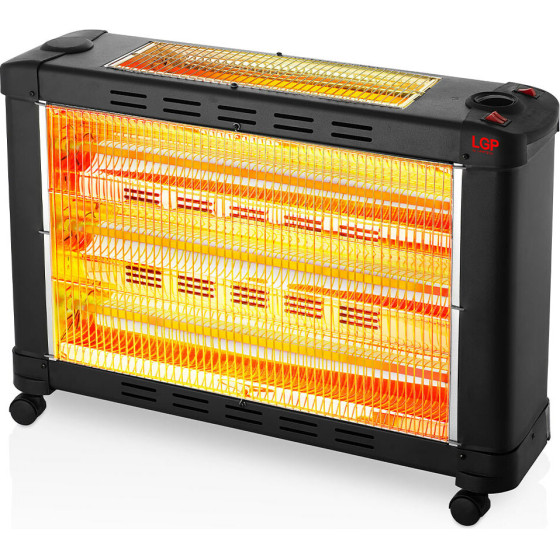 LGP Maxi Electrical Quartz Heater 5-Barred 2900W Black - (LGP112648)