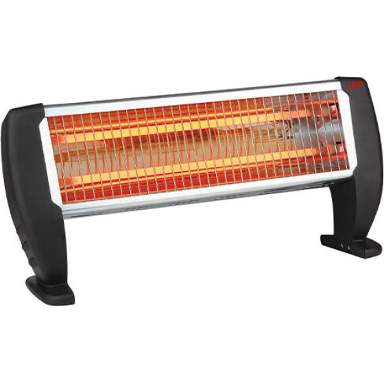 LGP Mini Electrical Quartz Heater 2-Barred 1500W Black - (LGP112624)