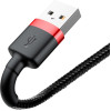 Baseus ������� �������� Usb �� Lightning Cafule Braided QC3.0 1.5A 2m ����� ������� - (CALKLF-C19)