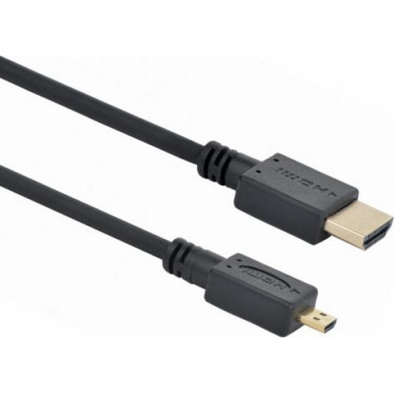 Cablexpert Hdmi Male To Micro D-Male Black Cable With GOLD-Plated Connectors 4.5M - (CC-HDMID-15)
