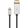 Goobay ������� USB-C �� Displayport 60176, HDR, 8K, copper, 2m, ����� - (60176GB)