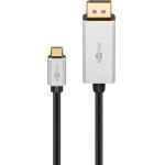 Goobay ������� USB-C �� Displayport 60176, HDR, 8K, copper, 2m, ����� - (60176GB)