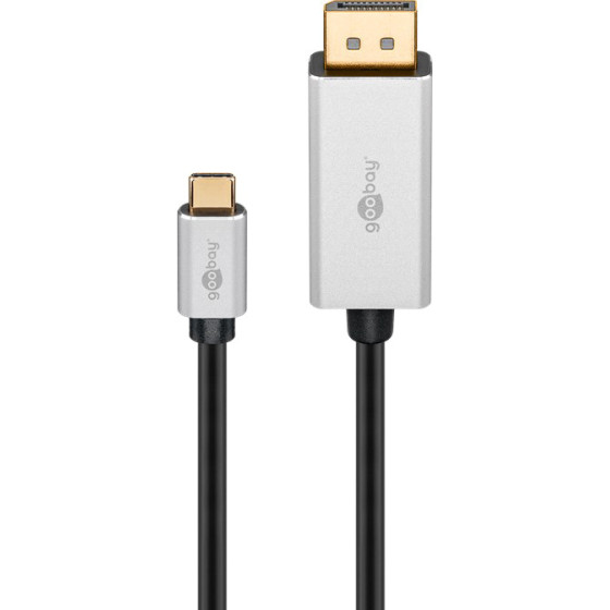 Goobay ������� USB-C �� Displayport 60176, HDR, 8K, copper, 2m, ����� - (60176GB)