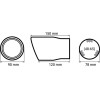 AMiO ���� (������) ��������� MT007C 48-65mm (Carbon - 15 cm) - 1 ���. - (01117)