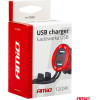 AMiO ����� �� 2 ����� Usb ��� ������� ���������� �� ������ ������� 12/24V 5V 3.1A MOD-11 - (02861)