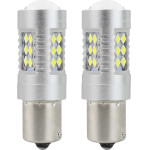 AMiO P21W 12/24V BA15s 24xSMD3030 CAN-Bus ��������� (����������) 2���. - (01445)