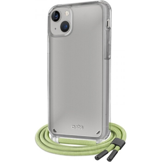 SBS Necklace Case Strap Iphone 14 Green Backcover - (SCROPEIP1461G)