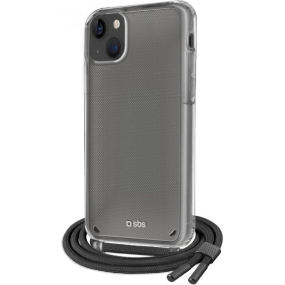 SBS Necklace Case Strap Iphone 14 Plus Black Backcover - (SCROPEIP1467K)