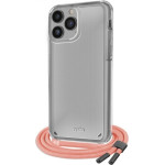 SBS Necklace Case Strap Iphone 14 Pro Salmon Backcover - (SCROPEIP1461PS)