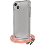SBS Necklace Case Strap Iphone 14 Salmon Backcover - (SCROPEIP1461S)
