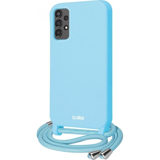 SBS Necklace Full Color Case Strap Samsung A13 4G Blue Backcover - (OPEFULSAA134GB)