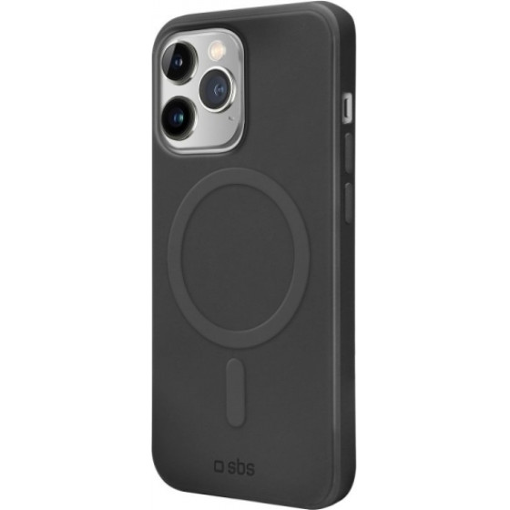 SBS Smooth Mag Iphone 14 Pro Max Black Backcover - (COVRUBIP1467PK)