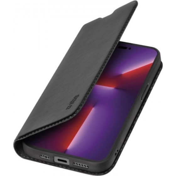 SBS Wallet Lite Book Case Iphone 14 Pro Max Black - (BKLITEIP1467PK)