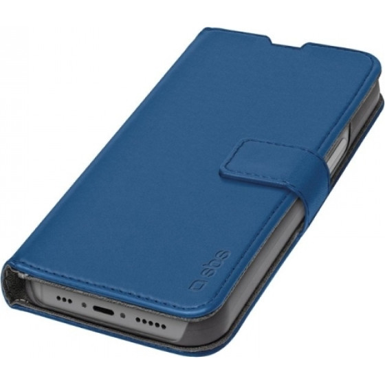 SBS Wallet Stand Book Iphone 14 Pro Blue - (BKWALIP1461PB)