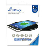 MediaRange 15W Wireless Fast Charge Pad For smartphones, Black - (MRMA118)