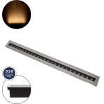 GloboStar UNDERGROUND-Remvi ������� ��������� Wall Washer ������� Led 24W 2160lm 10� Dc 24V ��������� IP68 L100 x W9 x H7.2cm ����� ����� 2700K - ���������� ������ - 3 Years Warranty - (90194)