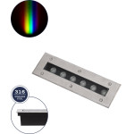 GloboStar UNDERGROUND-Remvi ������� ��������� Wall Washer ������� Led 9W 765lm 10� Dc 24V ��������� IP68 L30 x W9 x H8.5cm Rgbw DMX512 - ���������� ������ - 3 Years Warranty - (90191)