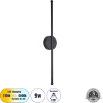 GloboStar DIADEM ��������� ������ - ������ Design LED CCT 9W 1080lm 120� AC 220-240V - �������� �������� ���� �������� On/Off All In One ����� 6000k+������ 4500k+����� 2700k �10 x �4 x �60cm - ����� - 3 Years Warranty - (61329)