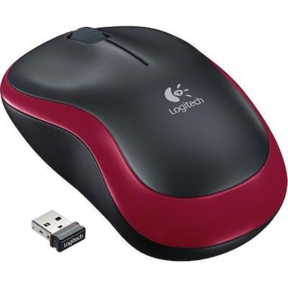 Logitech Wireless Mouse M185 Red - (910-002240)