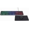 Gembird 3-in-1 Wired Backlight Desktop Set Black - (KBS-UML-01)