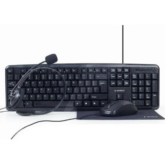 Gembird 4-in-1 Office KIT, Us Layout - (KBS-UO4-01)