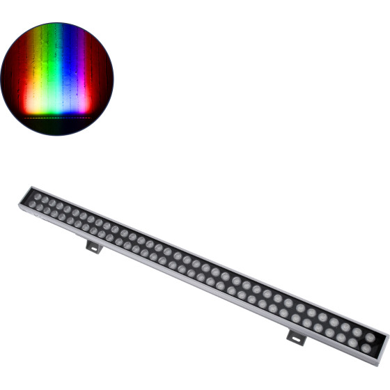 GloboStar WASHER-Gaia ����� �������� Wall Washer Led 144W 12240lm 10� Dc 24V ��������� IP67 L100 x W7.3 x H4.3cm Rgbw DMX512 - ����� - 3 Years Warranty - (90216)