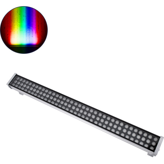 GloboStar WASHER-Gaia ����� �������� Wall Washer Led 216W 18360lm 10� Dc 24V ��������� IP67 L100 x W10.2 x H9.5cm Rgbw DMX512 - ����� - 3 Years Warranty - (90218)