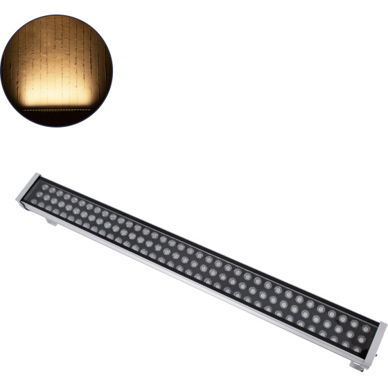 GloboStar WASHER-Gaia ����� �������� Wall Washer Led 216W 19440lm 10� Dc 24V ��������� IP67 L100 x W10.2 x H9.5cm ����� ����� 2700K - ����� - 3 Years Warranty - (90217)