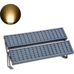 GloboStar FLOOD-Tena ��������� Wall Washer ��� ������� ������� Led 192W 17280lm 10� Dc 24V ��������� IP65 L68.5 x W33 x H24cm ����� ����� 2700K - ����� - 3 Years Warranty - (90225)