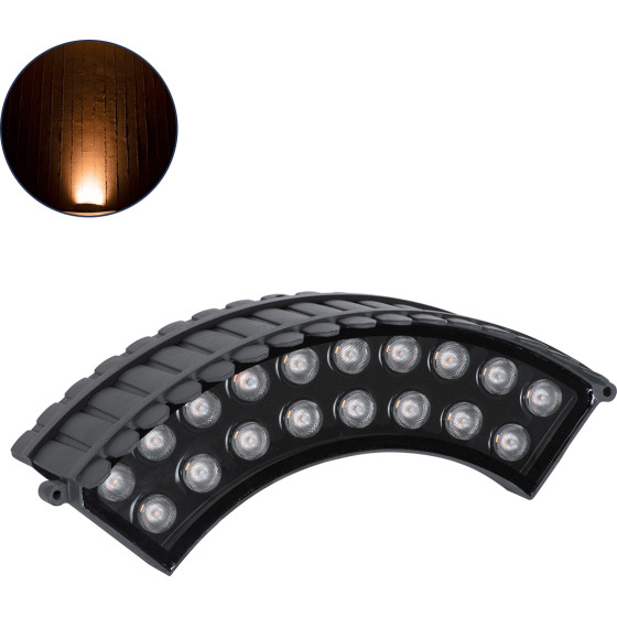 GloboStar TREELIGHT-Jina ����� ����� �������� Wall Washer ������������� ������ ������ ��� ���� - ������ Led 18W 1530lm 10� Dc 24V ��������� IP67 L29 x W11 x H10.5cm ������������� ��������� 2200K - ���� ������� - 3 Years Warranty - (90698)