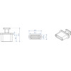 DeLock ������� ���������� ��� ���� USB-C �� ����, �����, 10��� - (64013)