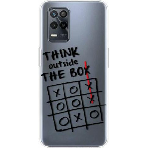 iNOS ���� Tpu Realme 9 5G/ 9 Pro Art Theme Think Out Of The box - (5205598161408)