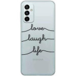 iNOS ���� Tpu Samsung M135F Galaxy M13 Art Theme Love-Laugh-Life - (5205598161040)