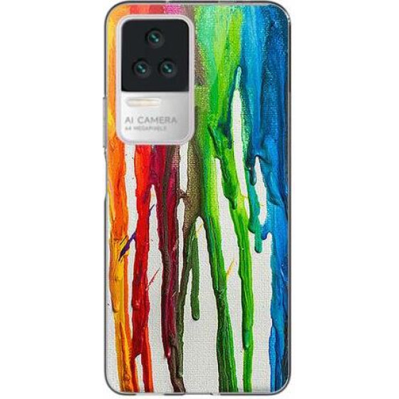 iNOS ���� Tpu Xiaomi Poco F4 5G Art Theme Vertical Watercolor - (5205598161354)