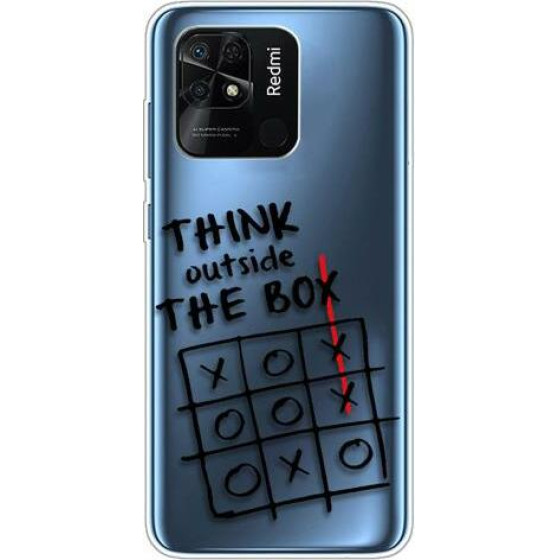 iNOS ���� Tpu Xiaomi Redmi 10C Art Theme Think Out Of The box - (5205598161477)