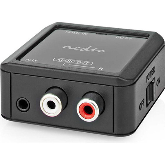 Nedis ACON3415AT Digital Audio Converter 1-Way IN:Hdmi OUT:2xRca FEMALE/3.5mm ANTRACITE