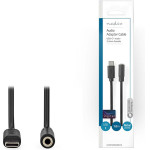 Nedis CCGP65960BK10 USB-C Adapter USB-C Male - 3.5mm Female 1.00m BLACK