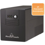 Powertech UPS Line-Interactive 1500VA 900W �� 4 Schuko ������ - (PT-1500)