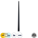 GloboStar TEARS �������� ��������� ������ Design LED CCT 3W 330lm 180� AC 220-240V - �������� �������� ���� �������� On/Off All In One ����� 6000k+������ 4500k+����� 2700k �3.2 x �51.5cm - ����� - 3 Years Warranty - (61309)